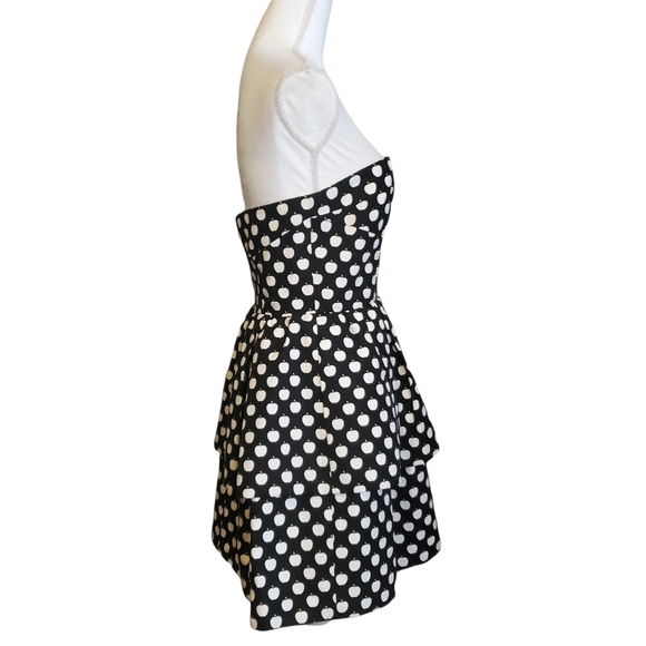 Kate Spade Apple Strapless Peplum Tiered Dress - Picture 6 of 13